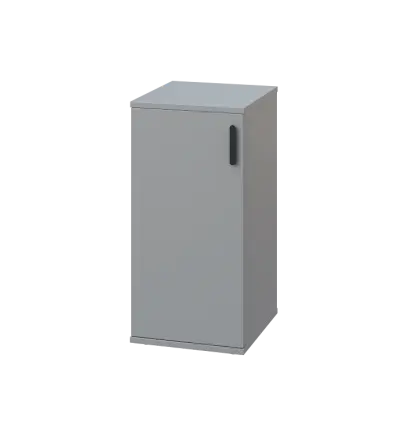 LN 2 - 3D kancelářská skříň, 1-dveřová, levá, 750x360x400, šedá